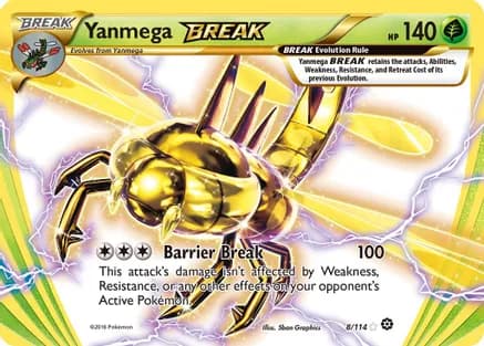 Yanmega BREAK — XY - Steam Siege Pokémon TCG card by 5ban Graphics