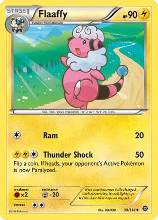 Flaaffy — XY - Steam Siege Pokémon TCG card by MAHOU