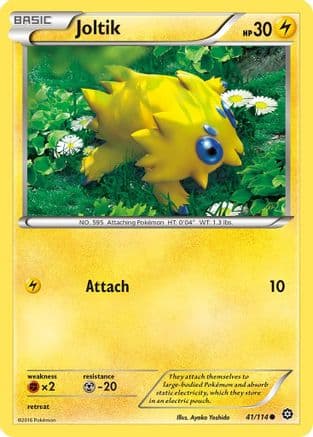 Joltik — XY - Steam Siege Pokémon TCG card by Ayaka Yoshida
