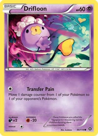 Drifloon — XY - Steam Siege Pokémon TCG card by kodama