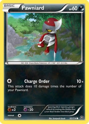 Pawniard — XY - Steam Siege Pokémon TCG card by Sumiyoshi Kizuki