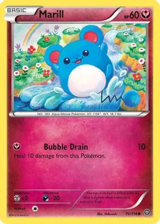 Marill — XY - Steam Siege Pokémon TCG card by Shibuzoh.