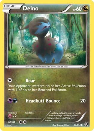Deino — XY - Steam Siege Pokémon TCG card by Suwama Chiaki