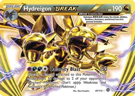 Hydreigon BREAK — XY - Steam Siege Pokémon TCG card by 5ban Graphics