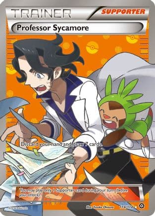 Professor Sycamore — XY - Steam Siege Pokémon TCG card by Yusuke Ohmura