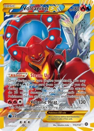 Volcanion EX (Secret) — Pokémon TCG card