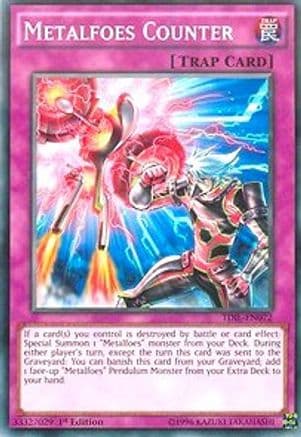 Metalfoes Counter — The Dark Illusion Yu-Gi-Oh! card by KAZUKI TAKAHASHI