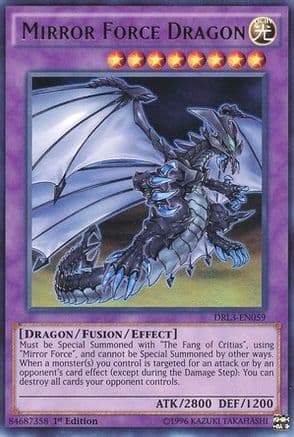 Mirror Force Dragon — Dragons of Legend: Unleashed Yu-Gi-Oh! card by KAZUKI TAKAHASHI