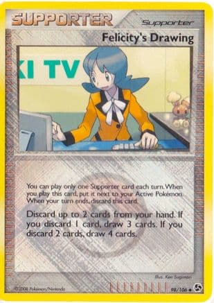 Felicity's Drawing - 098/106 (League Promo) — League & Championship Cards Pokémon TCG card by Ken Sugimori