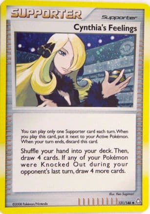 Cynthia's Feelings - 131/146 (Cosmos Holofoil) — Miscellaneous Cards & Products Pokémon TCG card by Ken Sugimori