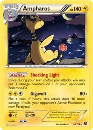 Ampharos - 40/114 (XY Steam Siege) — Deck Exclusives