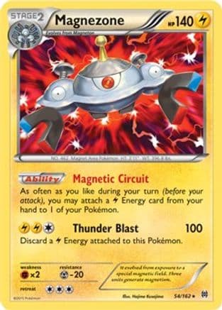 Magnezone - 54/162 (XY BREAKthrough) — Deck Exclusives Pokémon TCG card by Ryo Ueda