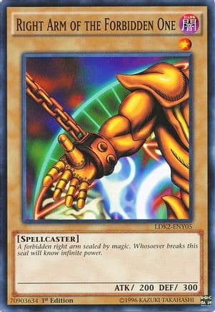 Right Arm of the Forbidden One — Yu-Gi-Oh! card