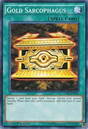 Gold Sarcophagus — Legendary Decks II Yu-Gi-Oh! card by KAZUKI TAKAHASHI