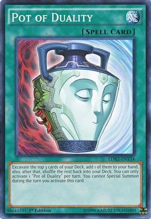 Pot of Duality — Legendary Decks II Yu-Gi-Oh! card by KAZUKI TAKAHASHI