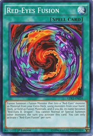 Red-Eyes Fusion — Legendary Decks II Yu-Gi-Oh! card by KAZUKI TAKAHASHI