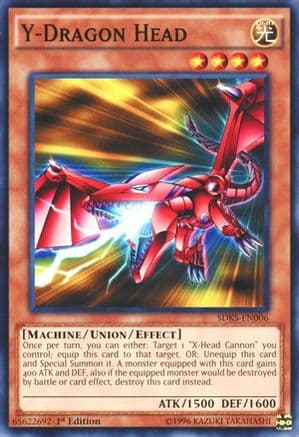 Y-Dragon Head — Structure Deck: Seto Kaiba Yu-Gi-Oh! card by KAZUKI TAKAHASHI