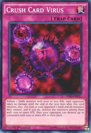 Crush Card Virus — Structure Deck: Seto Kaiba Yu-Gi-Oh! card by KAZUKI TAKAHASHI