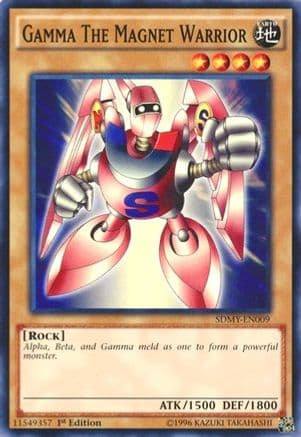 Gamma The Magnet Warrior — Structure Deck: Yugi Muto Yu-Gi-Oh! card by KAZUKI TAKAHASHI