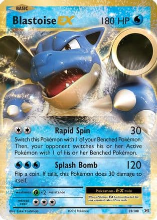 Blastoise EX — XY - Evolutions Pokémon TCG card by Eske Yoshinob