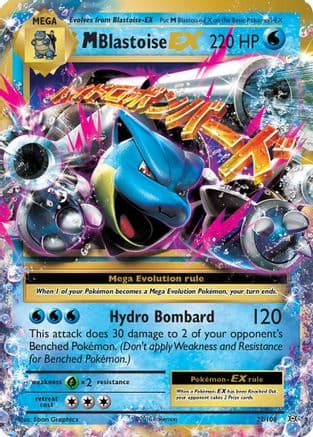 M Blastoise EX — XY - Evolutions Pokémon TCG card by Spon Graphics