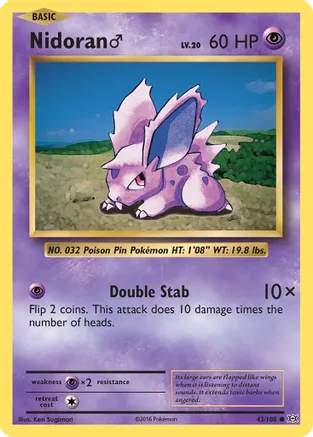 Nidoran M — XY - Evolutions