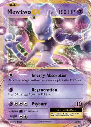 Mewtwo EX — XY - Evolutions Pokémon TCG card by Eske Yoshinob