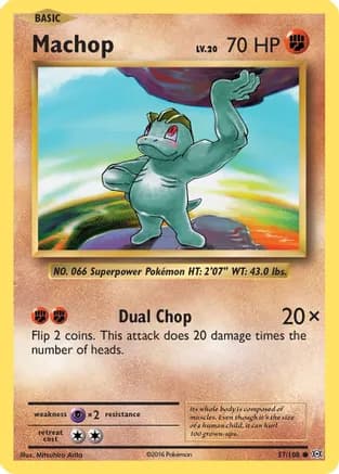Machop — XY - Evolutions Pokémon TCG card by Mitsuhiro Arita