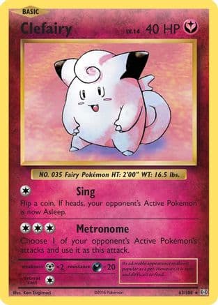 Clefairy — XY - Evolutions Pokémon TCG card by HYOGONOSUKE