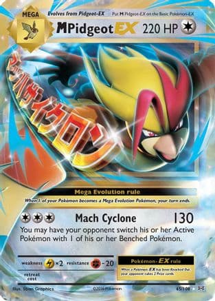 M Pidgeot EX — XY - Evolutions Pokémon TCG card by Sban Graphics
