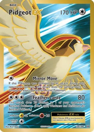Pidgeot EX (Full Art) — XY - Evolutions Pokémon TCG card by Ryo Ueda