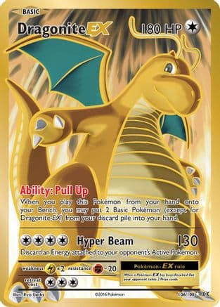 Dragonite EX (Full Art) — Pokémon TCG card