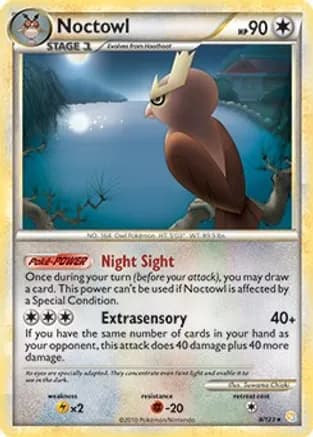 Noctowl - 8/123 (HeartGold & SoulSilver) — Deck Exclusives