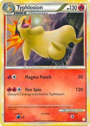 Typhlosion - 32/123 (Cosmos Holo) — Deck Exclusives Pokémon TCG card by Kagemaru Himeno