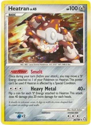 Heatran - 30/146 (DP Legends Awakened) — Deck Exclusives Pokémon TCG card by Rick Polich