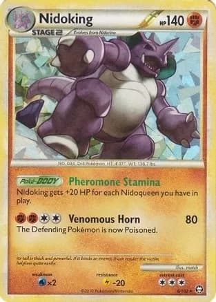 Nidoking - 6/102 (Cracked Ice Holo) — Deck Exclusives
