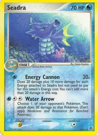 Seadra — EX Battle Stadium Pokémon TCG card by Hajime Kusajima