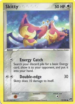 Skitty — EX Battle Stadium Pokémon TCG card by Kagemaru Himeno