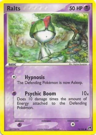 Ralts — EX Battle Stadium Pokémon TCG card by Hajime Kusajima
