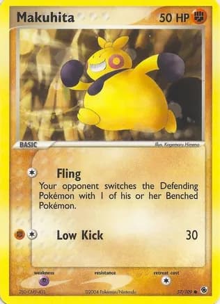 Makuhita — EX Battle Stadium Pokémon TCG card by Kagemaru Himeno