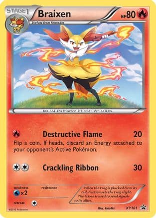 Braixen - XY161 — XY Promos Pokémon TCG card by Uta