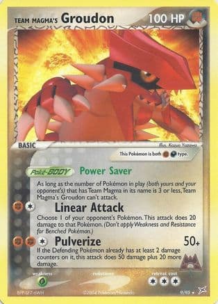 Team Magma's Groudon - 9/95 (EX Team Magma vs Team Aqua) — Deck Exclusives Pokémon TCG card by Ryo Ueda