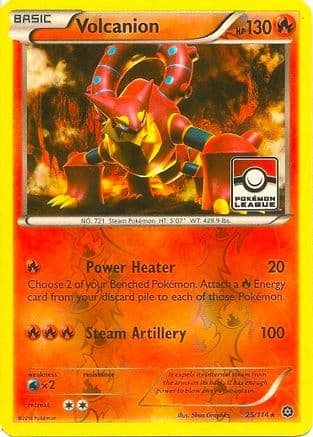 Volcanion - 25/114 (Pokemon League) — League & Championship Cards