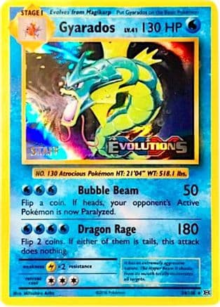 Gyarados - 34/108 (Prerelease) [Staff] — XY Promos
