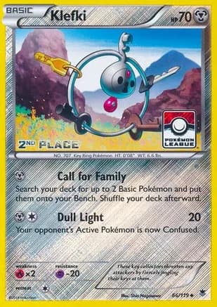 Klefki - 66/119 (Pokemon League) [2nd Place] — League & Championship Cards