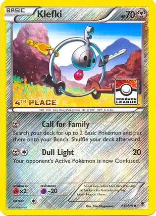 Klefki - 66/119 (League Promo) [4th Place] — League & Championship Cards