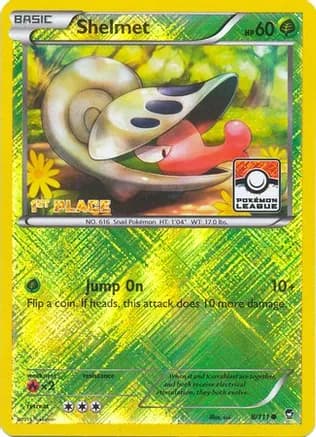 Shelmet - 8/111 (Pokemon League) [1st Place] — League & Championship Cards
