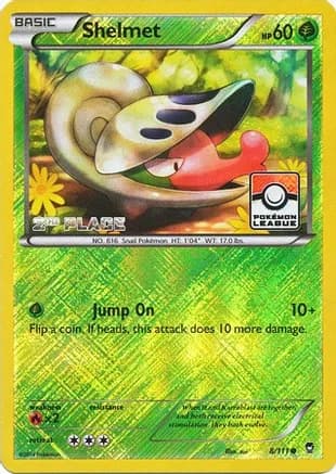 Shelmet - 8/111 (Pokemon League) [2nd Place] — League & Championship Cards