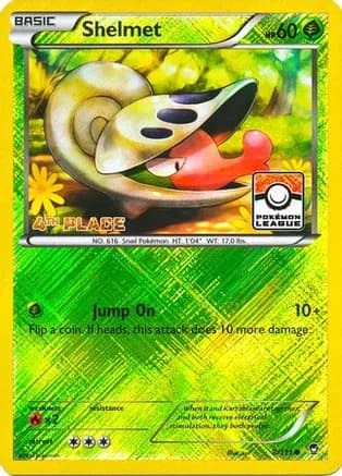 Shelmet - 8/111 (Pokemon League) [4th Place] — League & Championship Cards