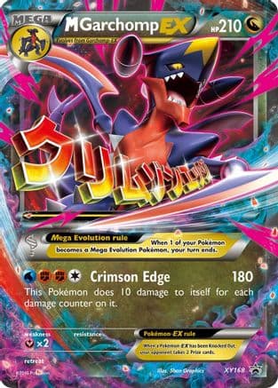M Garchomp EX - XY168 — XY Promos Pokémon TCG card by Shin Graphics